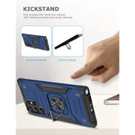 New Ring Kickstand Case For Galaxy S22 Ultra 5G Durable Heavy Duty Drop Pr