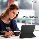 New Procase Ipad 7Th Generation Case 10 2 2019 With Pencil Holder Black Bundle With 2 Pack Ipad 10 2 7Th Gen Tempered Glass Screen Protector