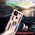 Compatible For Google Pixel 4A 5G Case No Fit For Pixel 4A With Hd Screen Protector Gritup Military Grade Shockproof Protective Phone Case With Magnetic Kickstand Ring For Pixel 4A 5G Rose Gold