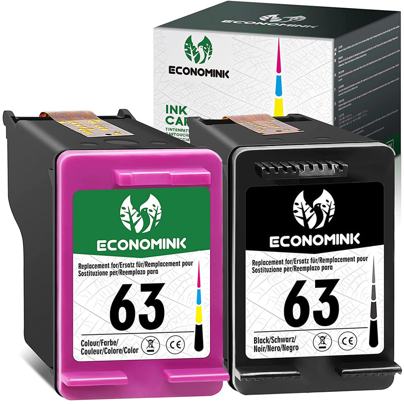 Ink Cartridges Replacement For Hp 63 Black Color Combo Pack For Hp Officejet 3830 5255 5258 4650 4655 4652 Envy 4520 4512 4511 4510 Deskjet 1111 1112 2130 2131