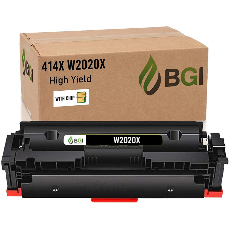 Bgi Toner Cartridge For Hp 414X W2020X Includes Chip Color Laserjet Pro Mfp M479Fdw M479Fdn M454Dw M454Dn M454 M479 414A W2020X Black High Yield Made