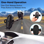 Apps2Car Suction Cup Phone Holder And Gooseneck Long Arm Adjustable Dashboard Windshield Phone Mount