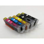 Pgi 250Xl Cli 251Xl Full Refillable Ink Cartridge For Pixma Mg5420 Ip7220 Mx722 Mx922 Mg5520 Mg6420 Mg5620 Mg6620 Mg5522 Ix6820 Printers 5Pk Pgi250 Cli251 Ink
