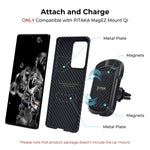 Pitaka Magnetic Case For Samsung Galaxy S20 Ultra 6 9 Inch Magez Case Durable 100 Aramid Fiber Slim Fit Cover Carbon Fiber Look Black Greytwill