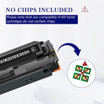 Compatible Toner Cartridge Replacement For Hp 414X W2020X High Yield 414A For Hp Color Pro Mfp M479Fdw M454Dn M479Fdn M454Dw Laserjet Pro Toner Black Cyan Ye