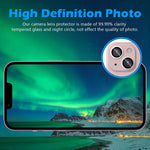 Imluckies Designed For Iphone 13 Iphone 13 Mini Camera Lens Protector Keep Orignal Lens Design Hd Tempered Glass Black Night Circle 9H Scratch Resistance Cover For 13 Mini 5G 2021