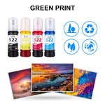 522 T522 Refill Ink Bottle Kit For Et 4700 Et 2720 Et 2710 Et 1110 Printer