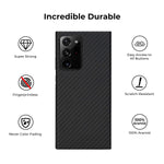 Pitaka Magnetic Phone Case For Samsung Galaxy Note 20 Ultra 6 9 Inch Magez Case 100 Aramid Fiber Slim Fit 3D Grip Touch Wireless Charging Friendly Cover Black Greytwill