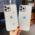 Compatible With Iphone 13 Pro Case 6 1 Inch 5G Yueyoer Cute Glitter Laser Pattern Clear Plating Rose Gold Camera Frame Soft Silicone Slim Protective Shockproof Girls Women Phone Case Cover Dots