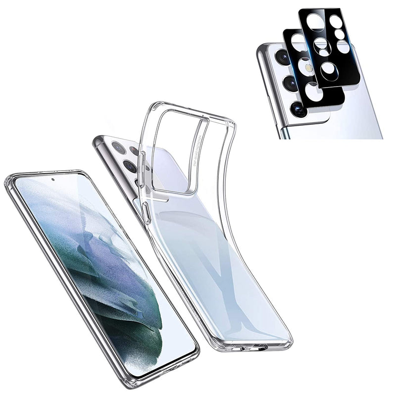 Esr Clear Case Compatible With Samsung Galaxy S21 Ultra Camera Lens Protector Compatible With Samsung Galaxy S21 Ultra 2 Pack