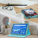 Case For Lenovo Tab M10 Plus 10 3 Multi Angle Viewing Folio Cover With Pocket Auto Wake Sleep For Lenovo Tab M10 Plus 2020 2Nd Gen Tb X606F Tb X606X 10 3 Fhd Android Tablet Turquoise