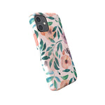 Speck Products Presidio Edition Iphone 12 Mini Case White Rosy Pink Watercolor Roses