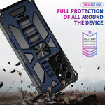 Case For Samsung Galaxy S21 Ultra 5G 6 8 Inch 2021 Premium Shockproof Protective Cover With Kickstand For Samsung S21 Ultra 5G Blue