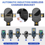 Wireless Car Charger Upsen 15W Qi Fast Charging Auto Clamping Car Phone Holder Charger Mount Windshield Dashboard Air Vent For Iphone 13 12 11 Pro Max Xs Samsung Galaxy S21 S20 S10 S9 Note 9