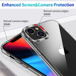Icatchy For Iphone 13 Case 6 1 Inch Anti Scratch Clear Back Military Grade Shockproof Slim Hard Silicone Bumper Cover Compatible For Iphone 13 6 1 Phone