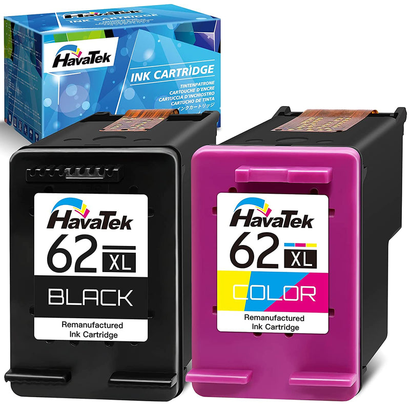 62Xl Ink Cartridges Replacement For Hp 62 Xl Combo Pack For Envy 7640 5660 5540 7645 7644 5643 5640 5661 5642 5542 Officejet 250 5740 5745 5746 8040 Printer 1