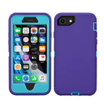 Lordther Iphone Se 2022 Case Iphone Se3 Se2 Case Shieldon Series Dustproof Shockproof Durable Case For Iphone Se 2022 Se3 Se2 Iphone 8 7Not Plus Purple Blue