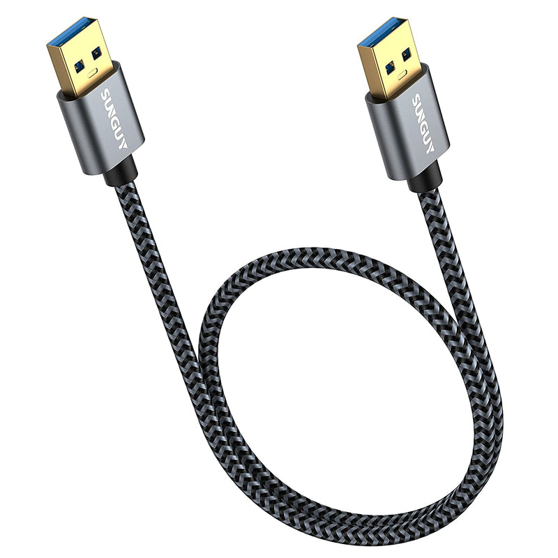 New Short Usb 3 0 Cable 1 5Ft Usb A Male To Male Cable Type A To Type A