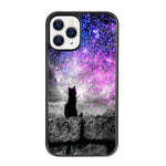 Chuanshi Phone Case For Iphone 13 Pro Max Designed Black Cat Nebula Pattern Protection Shockproof Non Slip Frame Tpu Cover