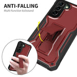 Duopal For Samsung Galaxy S22 Plus 5G Case Does Not Fit Non Ultra Or Ultra Military Grade Protection Case With Screen Protector And Kickstand Compatible With Galaxy S22 Plus 5G 6 55 Inch Red
