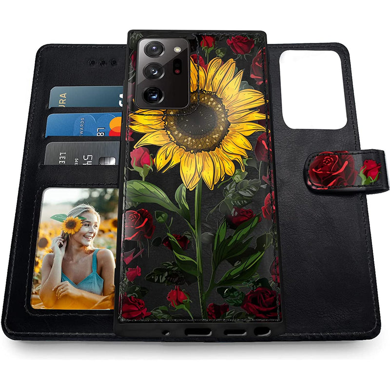 Samsung Galaxy Note 20 Ultra Vegan Leather Detachable Wallet Case