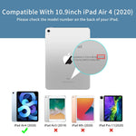 New Ipad Air 4 Case 10 9Inch 2020 Ipad Air 4Th Generation Case With Pencil Holderfull Body Protection Apple 2Nd Pencil Charging Auto Sleep Wake Soft Tp