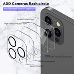 Bazo 3 Pack Camera Lens Protector Compatible For Iphone 13 Pro Iphone 13 Pro Max 9H Hardness Tempered Glass Filmshatter Proof Case Friendly Hd Clear