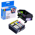 1 Pk Hr920 Printhead And 1 Set Of Ink Cartridge Replacement For Hp6000 6500 6500A 7000 7500A Printersprinthead And Cartridge Usa