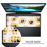 Silicone Keyboard Cover Skin For Dell Inspiron 15 3000 5000 Series New Inspiron 17 3000 Series Inspiron 17 7786 G3 15 17 Series New G5 15 Series For Dell G7 15 17 Series Sun Flower