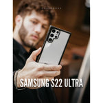 Caseborne R Series Compatible With Samsung S22 Ultra 5G Case Aluminum Frame 12 Ft Drop Tested Black