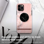Richmond Finch Popsocket Popgrip Universal Expanding Mobile Phone Stand And Grip For Phones And Tablets Includes Swappable Top Marble Black