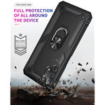 Samsung A32 5G Case Galaxy A32 5G Case Pushimei Military Grade Heavy Duty Protection Phone Case Cover With Hd Screen Protector Magnetic Ring Kickstand For Samsung Galaxy A32 5G Black Military Case