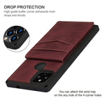 Jaorty For Pixel 4A 5G Wallet Case With Rfid Blocking Card Holder Soft Pu Leather Magnetic Buttons Portrait Stand With 6 Card Slots Flip Wrist Strap Case For Google Pixel 4A 5G 6 2 Inch Wine Red