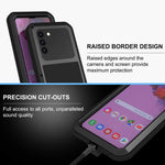 Love Mei Military Rugged Case For Samsung Galaxy S21 5G With Tempered Glass Screen Protector Shockproof Dustproof Scratch Proof Hybrid Metal And Silicone Gel Heavy Duty Full Body Cover For S21 5G