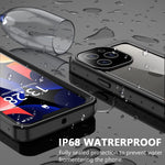 Hoguomy For Iphone 13 Pro Max Case Waterproof Full Body Protection With Screen Protector Case Shockproof Rugged Heavy Duty Clear Case For Iphone 13 Pro Max 6 7 Inch 5G Black Clear