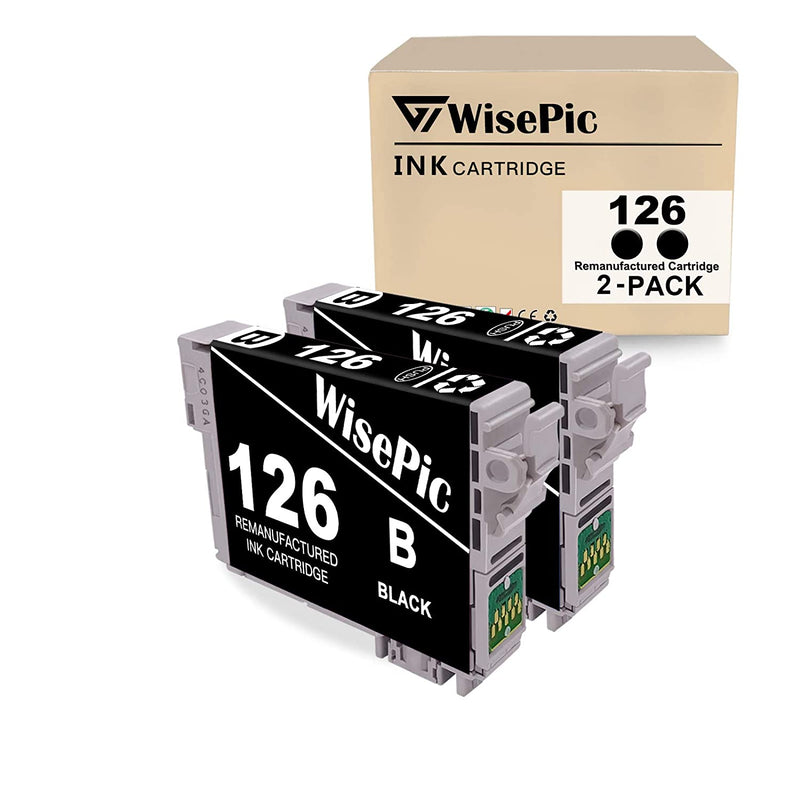 Ink Cartridge Replacement For Epson 126 T126 To Use With Workforce 545 645 633 845 520 630 435 840 Wf 3540 Wf 3520 60 Wf 7520 635 Wf 7010 Wf 3530 Printer 2 Bla