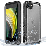 Cozycase Waterproof Case For Iphone Se 3Rd 2022 Iphone Se 2Nd 2020 Iphone 7 8 Shockproof Full Body Rugged Sealed Case With Built In Screen Protector Waterproof Case For Iphone Se3 Se2 7 8 Black