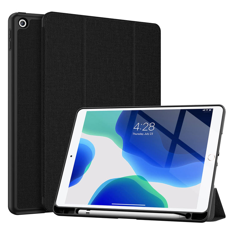 New Ipad 9Th 8Th 7Th Generation Case 10 2 Inch 2021 2020 2019 Model With Pencil Holder Full Body Protection Auto Sleep Wake Soft Tpu Back Cover