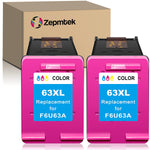 Ink Cartridge Replacement For Hp 63Xl 63 Xl Used With Officejet 3830 5252 4650 5258 4655 4652 5255 5200 Envy 4520 4510 Deskjet 3636 1111 3630 1112 3637 Printer