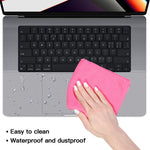 Palm Rest Cover Skin With Trackpad Protector Compatible With 2021 Macbook Pro 16 Inch Model A2485 M1 Pro M1 Max With Touch Id Silver