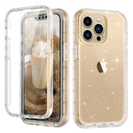 Lontect For Iphone 13 Pro Case Built In Screen Protector Glitter Clear Sparkly Bling Rugged Shockproof Hybrid Full Body Protective Cover Case For Apple Iphone 13 Pro 6 1 Inch 2021 Clear Glitter