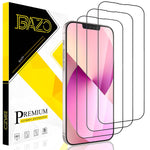 Bazo 3 Pack Full Coverage Screen Protector Compatible For Iphone 13 Iphone 13 Pro 6 1 Inch Tempered Glass 3D Film Anti Scratch Bubble Free Hd Clear 9H Hardness