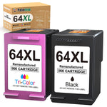 Ink Cartridge Replacement For Hp 64 Xl 64Xl To Use With Hp Envy Photo 7858 7155 7855 6255 7864 7158 7164 Envy 5542 Printer 1 Black 1 Tri Color