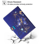 10 Inch Universal Case Premium Pu Leather Slim Folding Stand Protective Book Cover For Ipad 10 2 2019 Ipad 9 7 Kindle Fire Hd 10 Samsung Other 9 6 11 Inch Tablet Hx Cobalt Butterfly