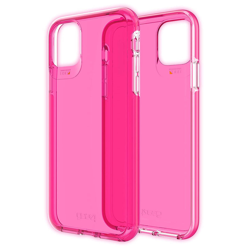 Gear4 Crystal Palace Neon Compatible With Iphone 11 Pro Max Case Advanced Impact Protection With Integrated D3O Technology Anti Yellowing Phone Cover Neon Pink