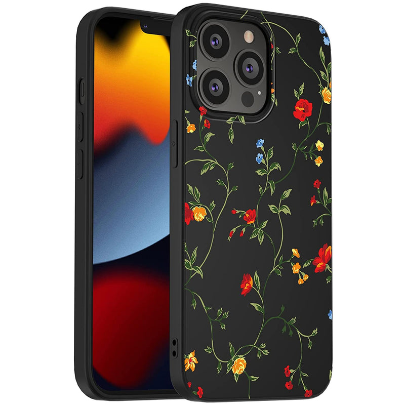 Silicone Compatible For Iphone 13 Pro Max Case Ultra Slim Marble Floral Stylish Rubber Cute Men Women Protection Shockproof Drop Anti Fingerprint Anti Scratch Protective Iphone 13 Pro Max Case 17