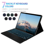 New Keyboard Case With Touchpad Backlit Compatible With Surface Pro X 13 Inch Case With Detachable Bluetooth Keyboard Us Layout And Trackpad For Surface