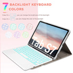 New Backlit Bluetooth Keyboard Case For Samsung Galaxy Tab S7 11 Inch Cover With Detachable Keyboard Us Layout For Samsung Tab S7 2020 11 Rose Gold