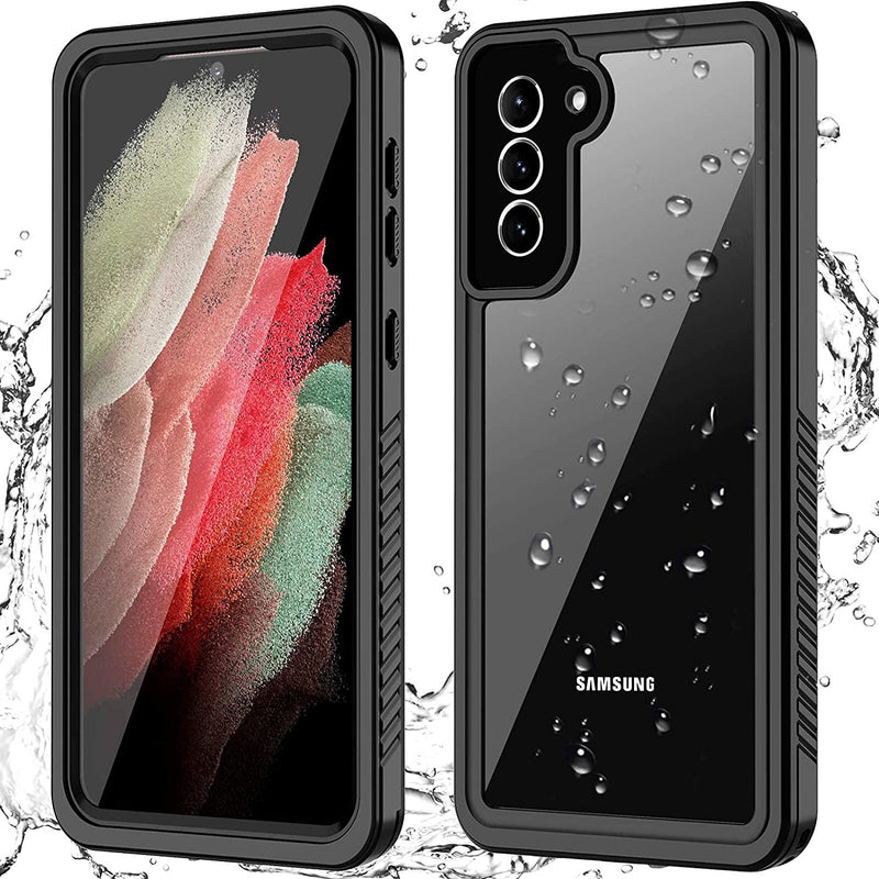 For Samsung Galaxy S21 Case Waterproof Ip68 Waterproof Shockproof Case With Built In Screen Protector Full Body Heavy Duty Clear Cover Waterproof Case For Samsung Galaxy S21 6 2 Inch