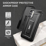 Bwy Case For Samsung Galaxy A13 5G Case With Screen Protector Military Grade Protection Shockproof Protective Phone Cover With Kickstand Rugged Bumper Cover Black